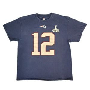 New England Patriots Tom Brady Majestic Jersey Shirt Men’s XL XLIX Super Bowl